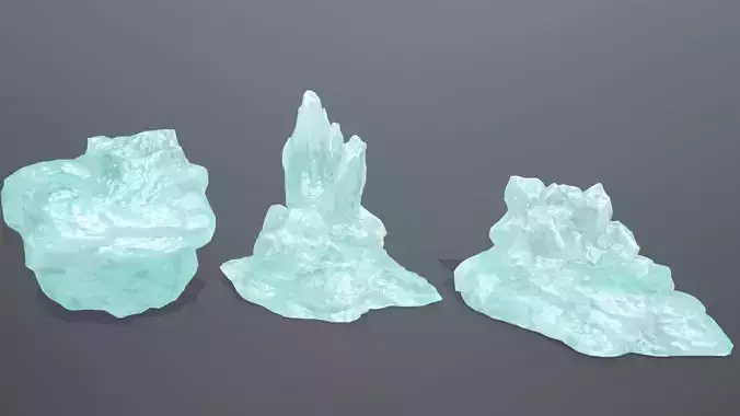 Rock Set aquamarine stone