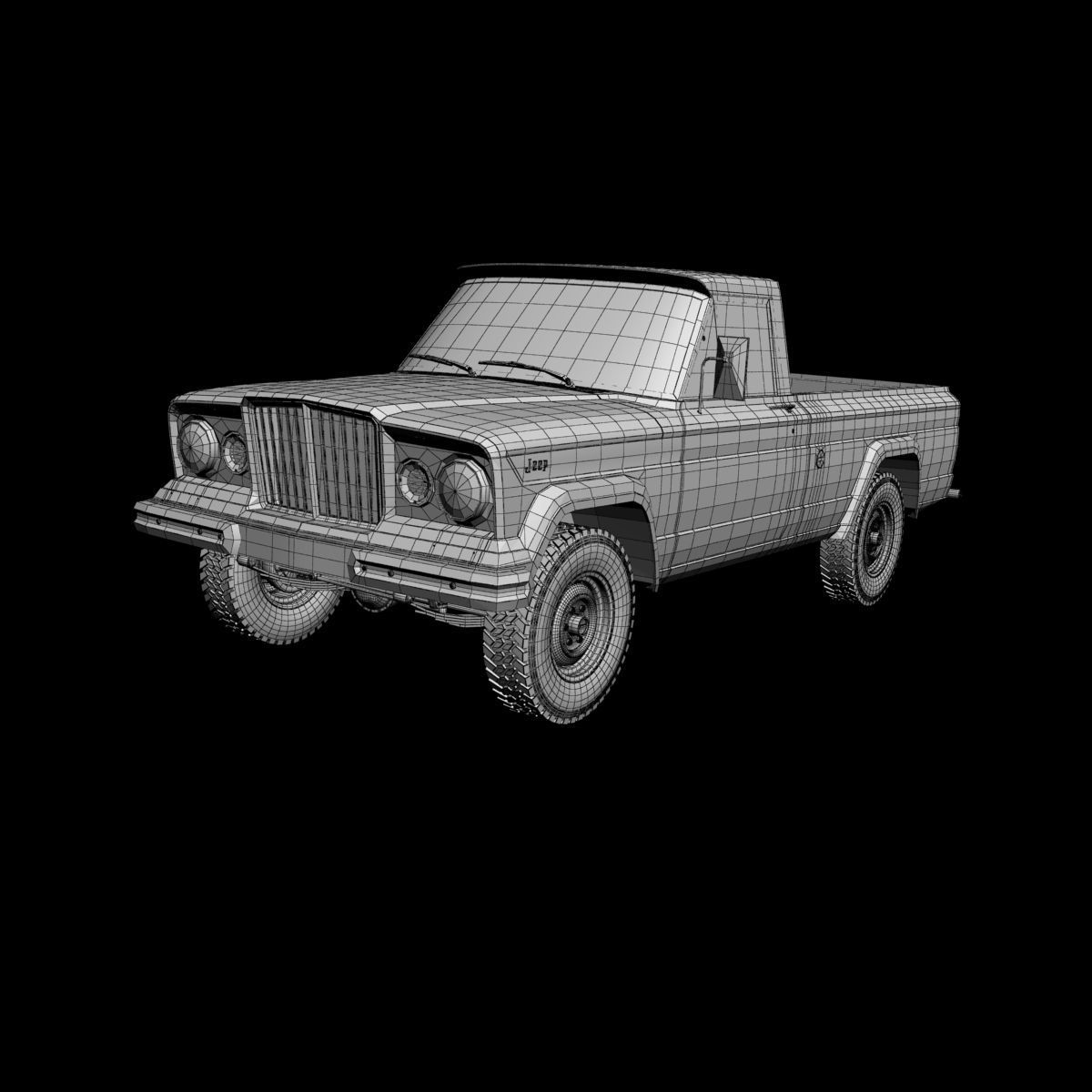 Jeep Gladiator Townside  3D model_13