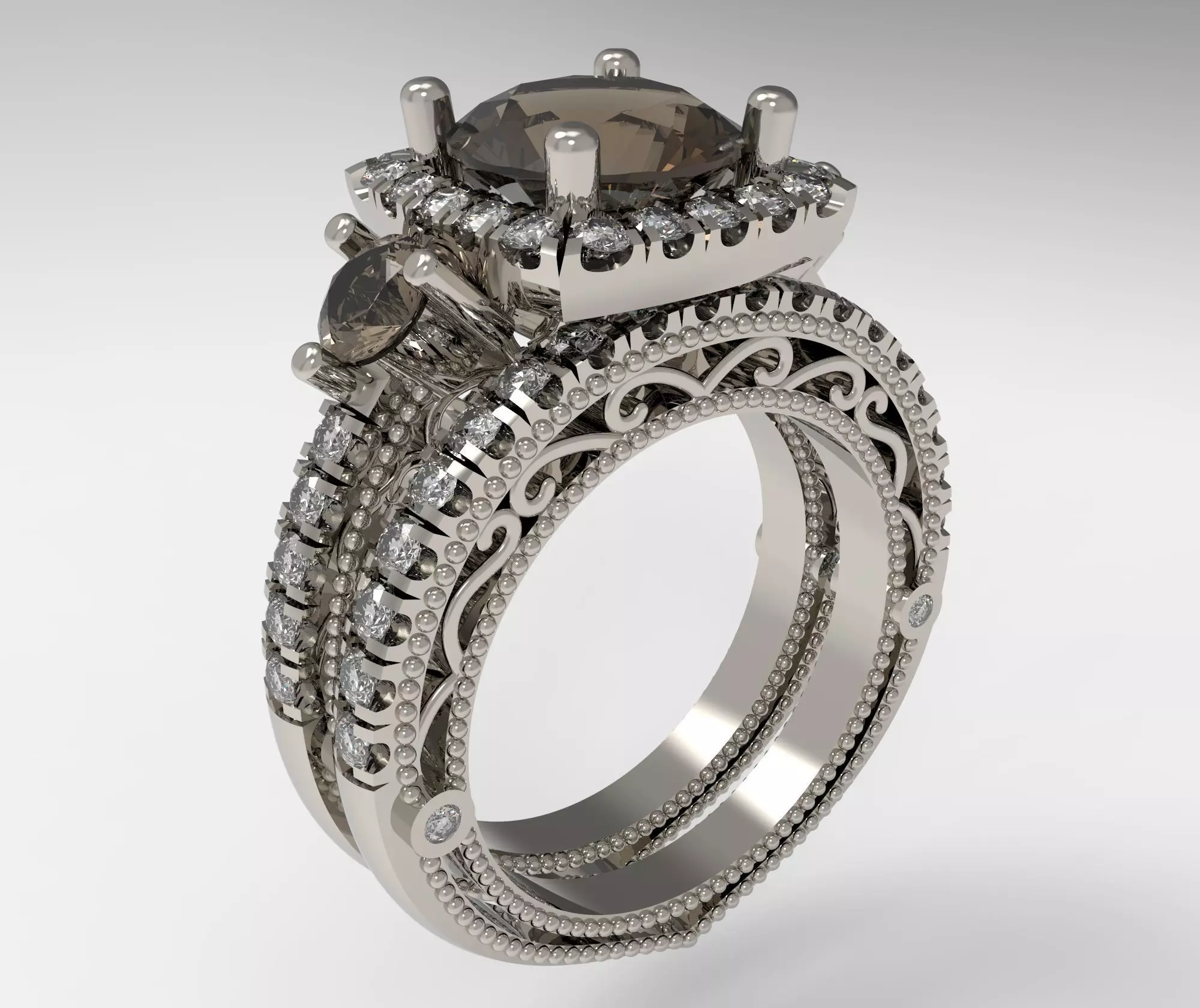 Model 174 Ring and Band 3D print model