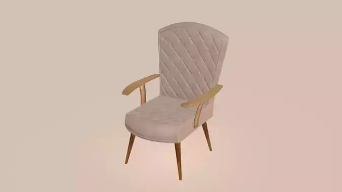 Vallmor armchair refinemented 3D model