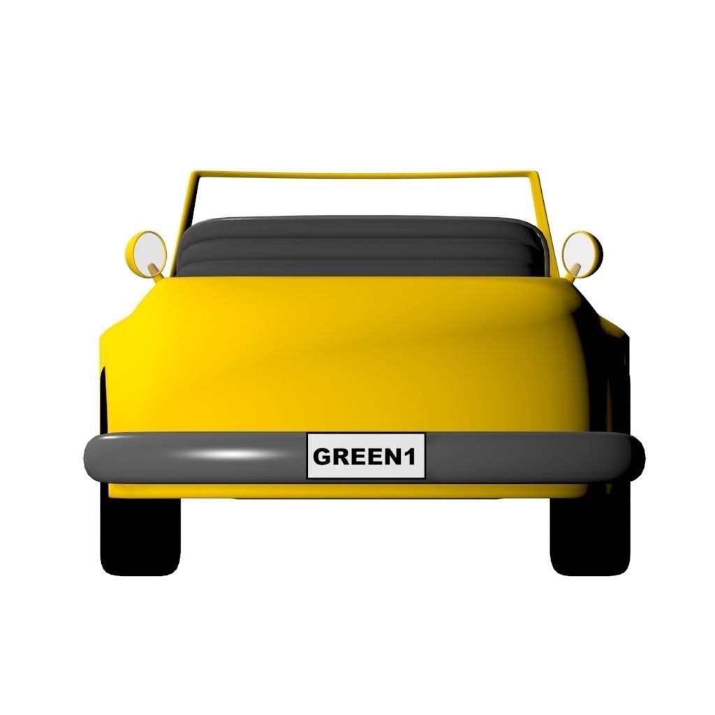 3D Cartoon Car 3D model_3