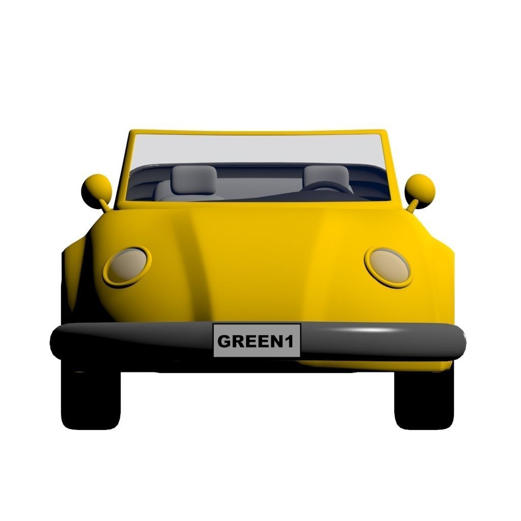3D Cartoon Car 3D model_2