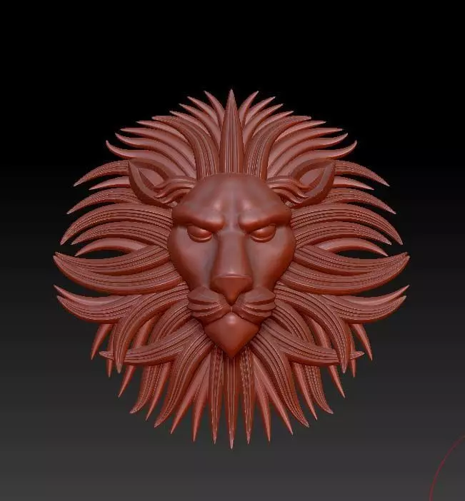 lion head 3D model