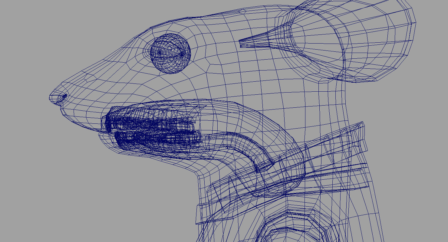 stuart little rat cartoon 3d model 3D model_2