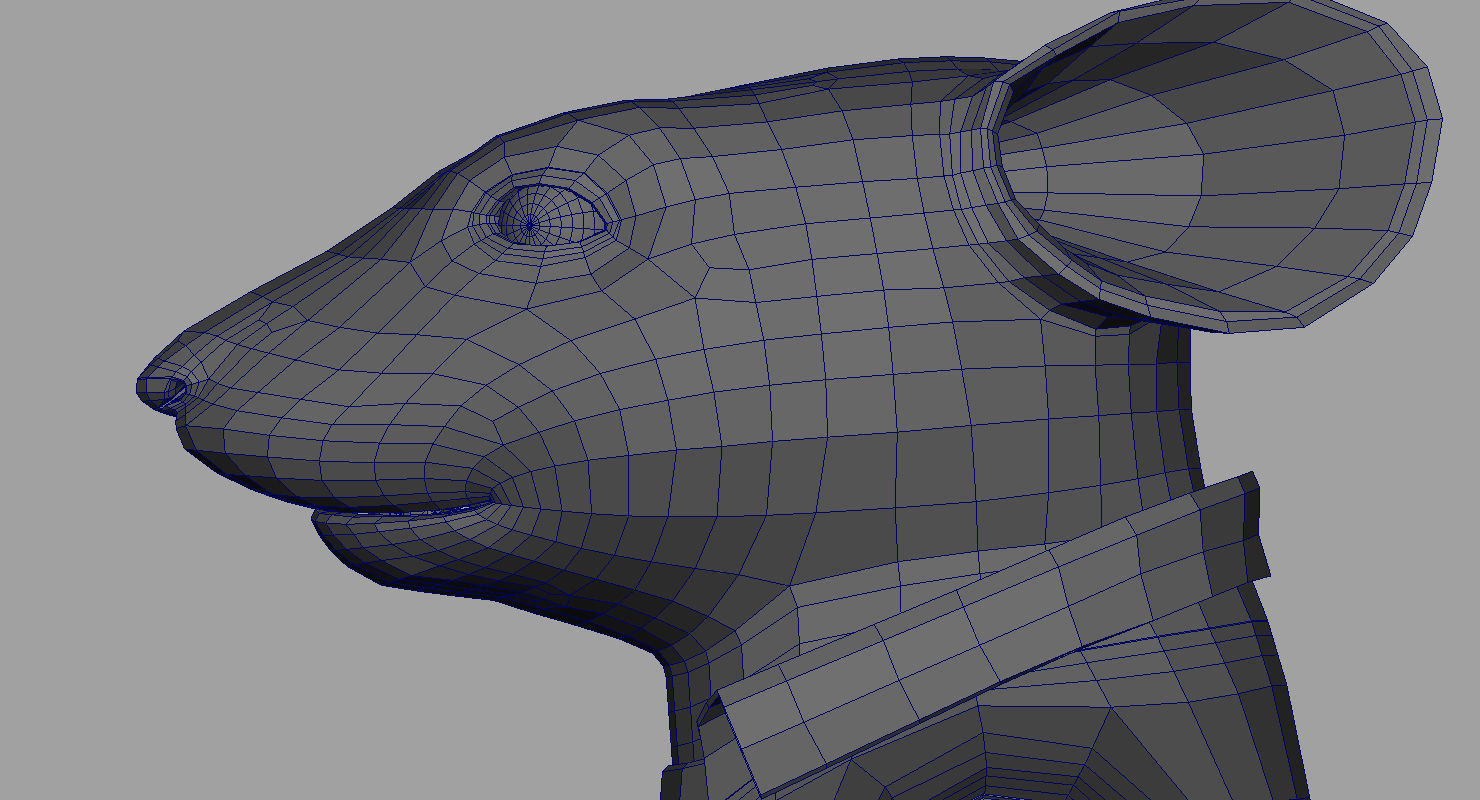 stuart little rat cartoon 3d model 3D model_4