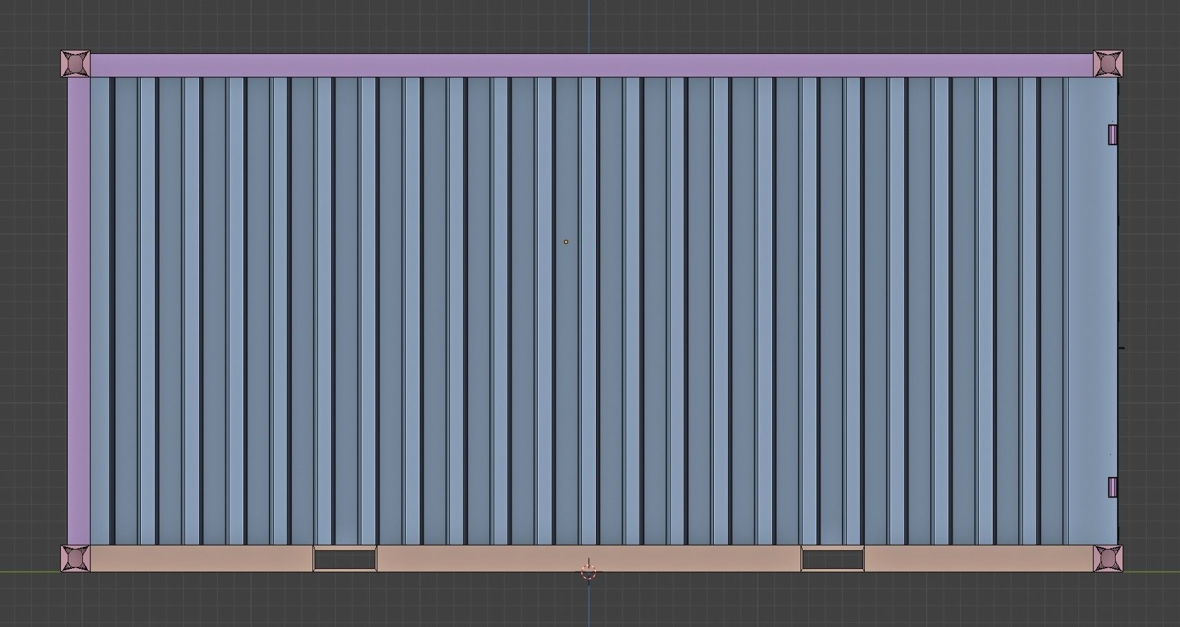 Yellow Shipping Container PBR  Low-Poly Game Ready 3D Model Low-poly 3D model_25