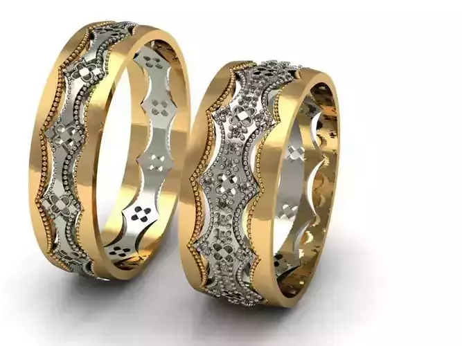 2 Wedding rings 1860