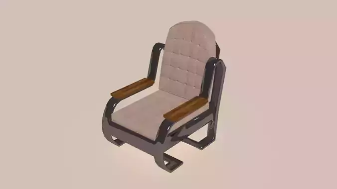 Vintage Mid Century Modern Lounge Chair 3D model