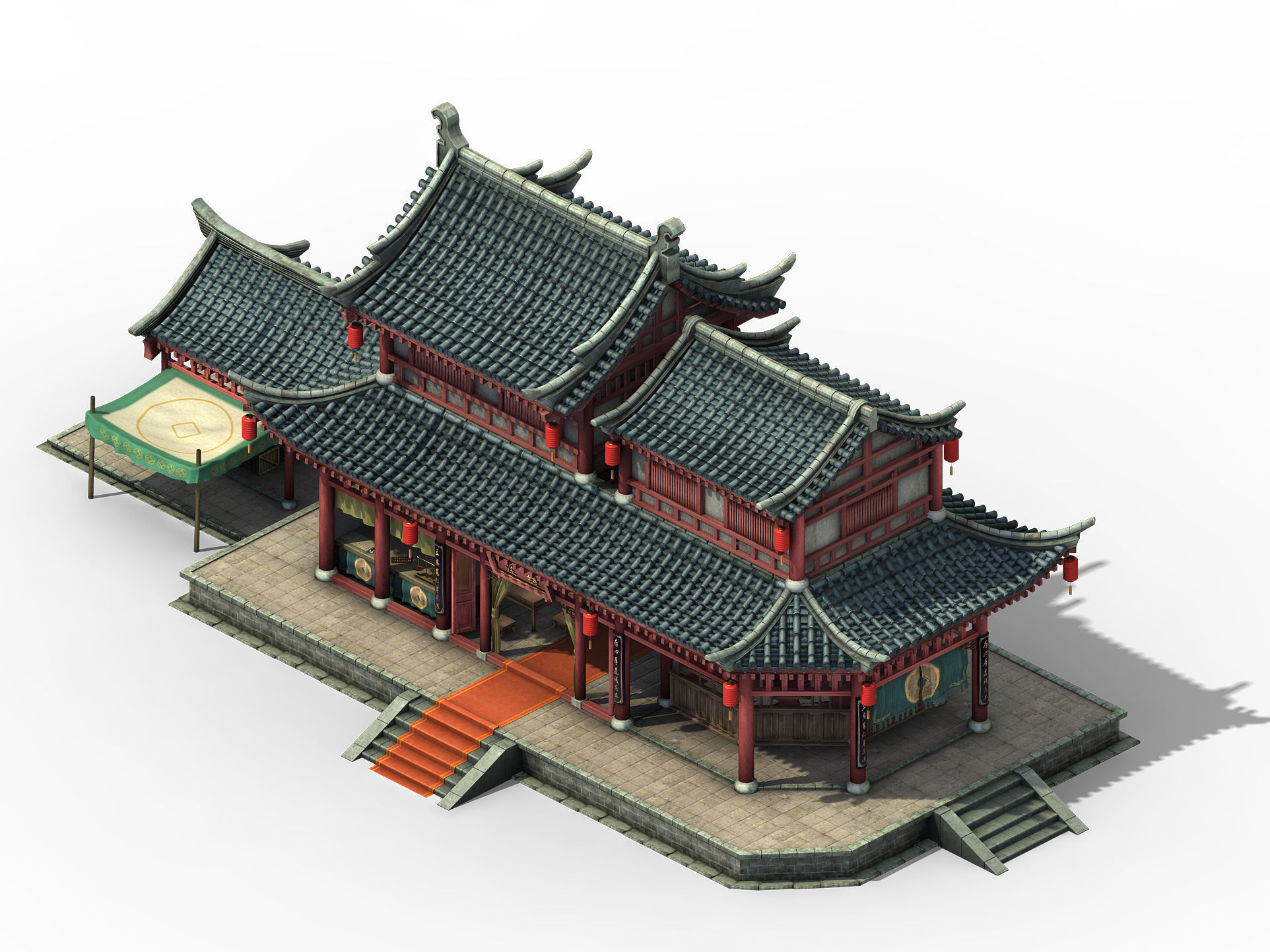 Tang Kaifeng City - Bank of 01 3D model_1