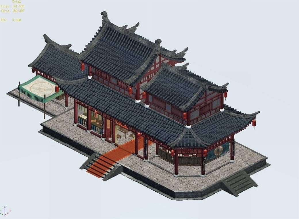 Tang Kaifeng City - Bank of 01 3D model_3