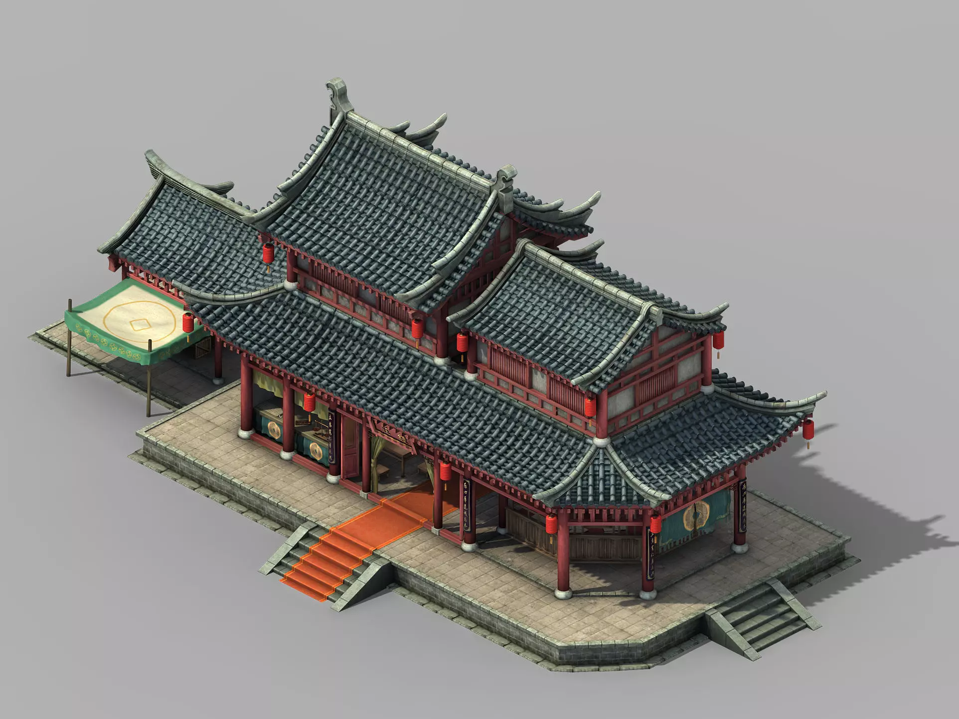 Tang Kaifeng City - Bank of 01 3D model_0