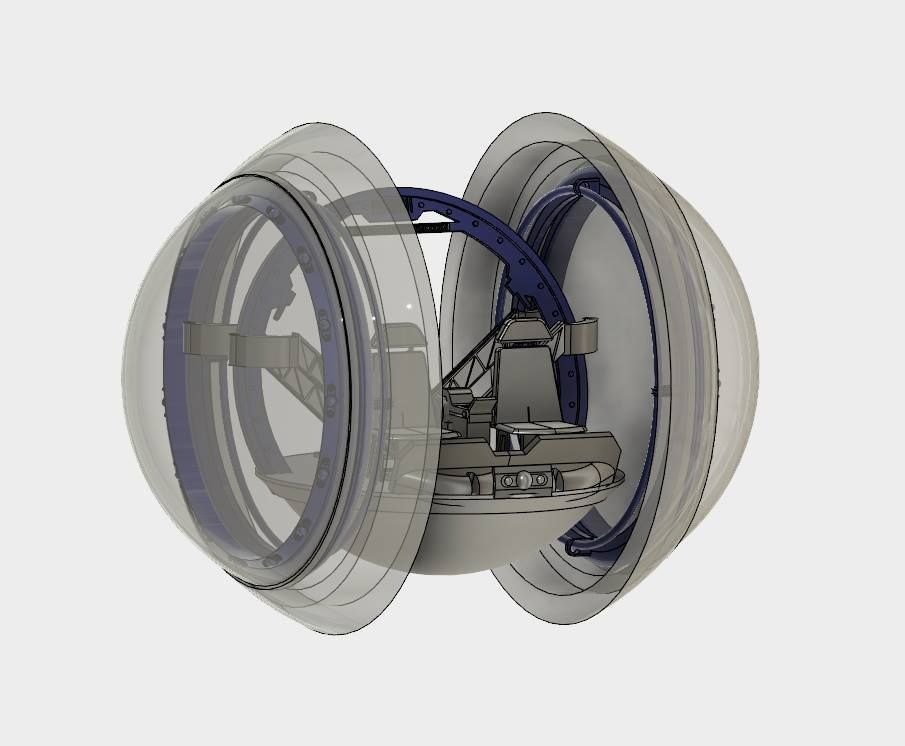 Gyrosphere car in bubble 3D model_3