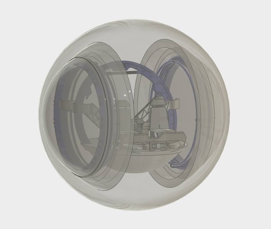 Gyrosphere car in bubble 3D model_2