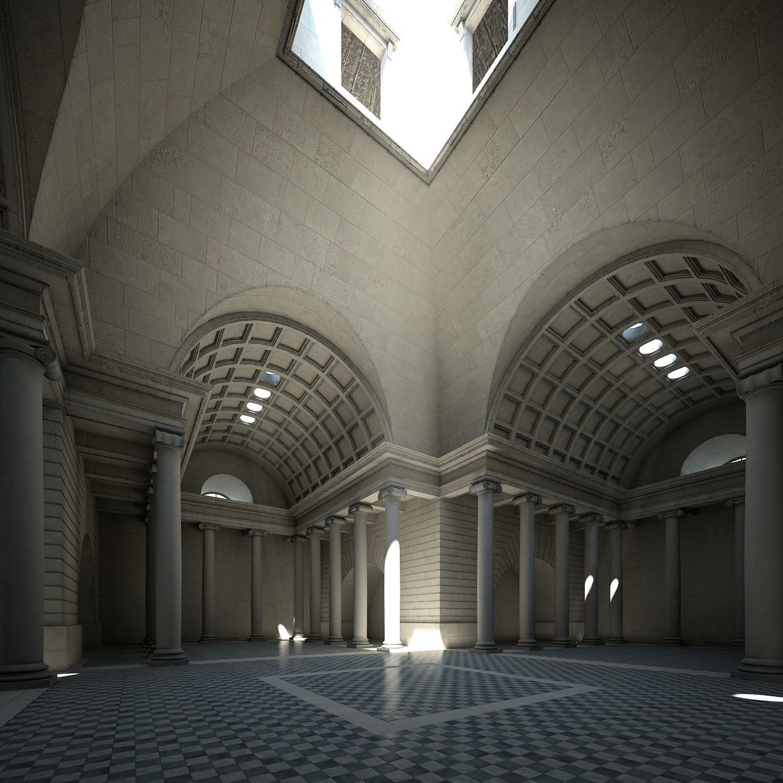 Classical Building 3D model_6