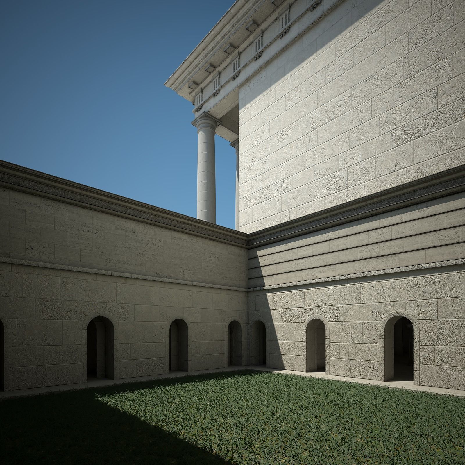 Classical Building 3D model_5