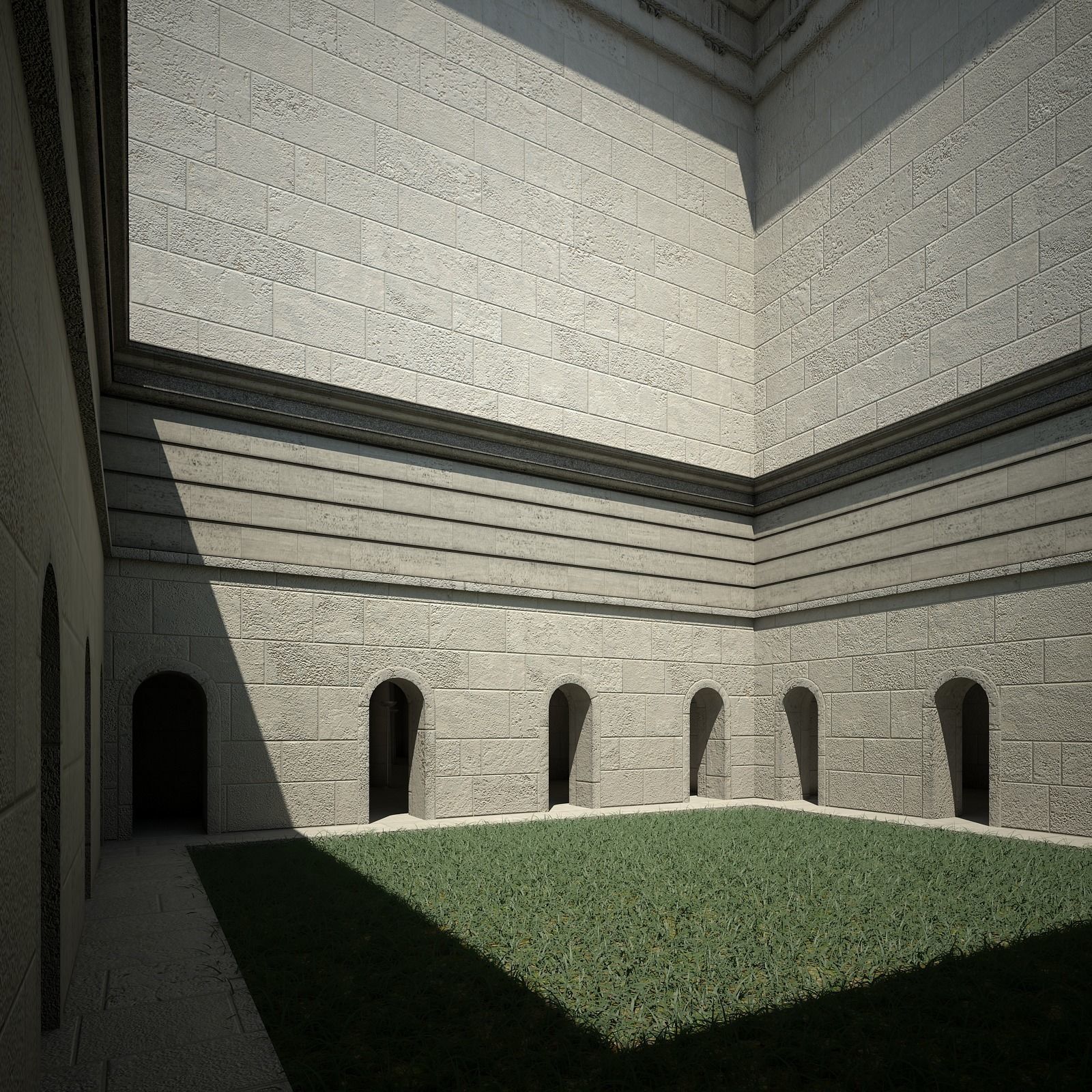Classical Building 3D model_4