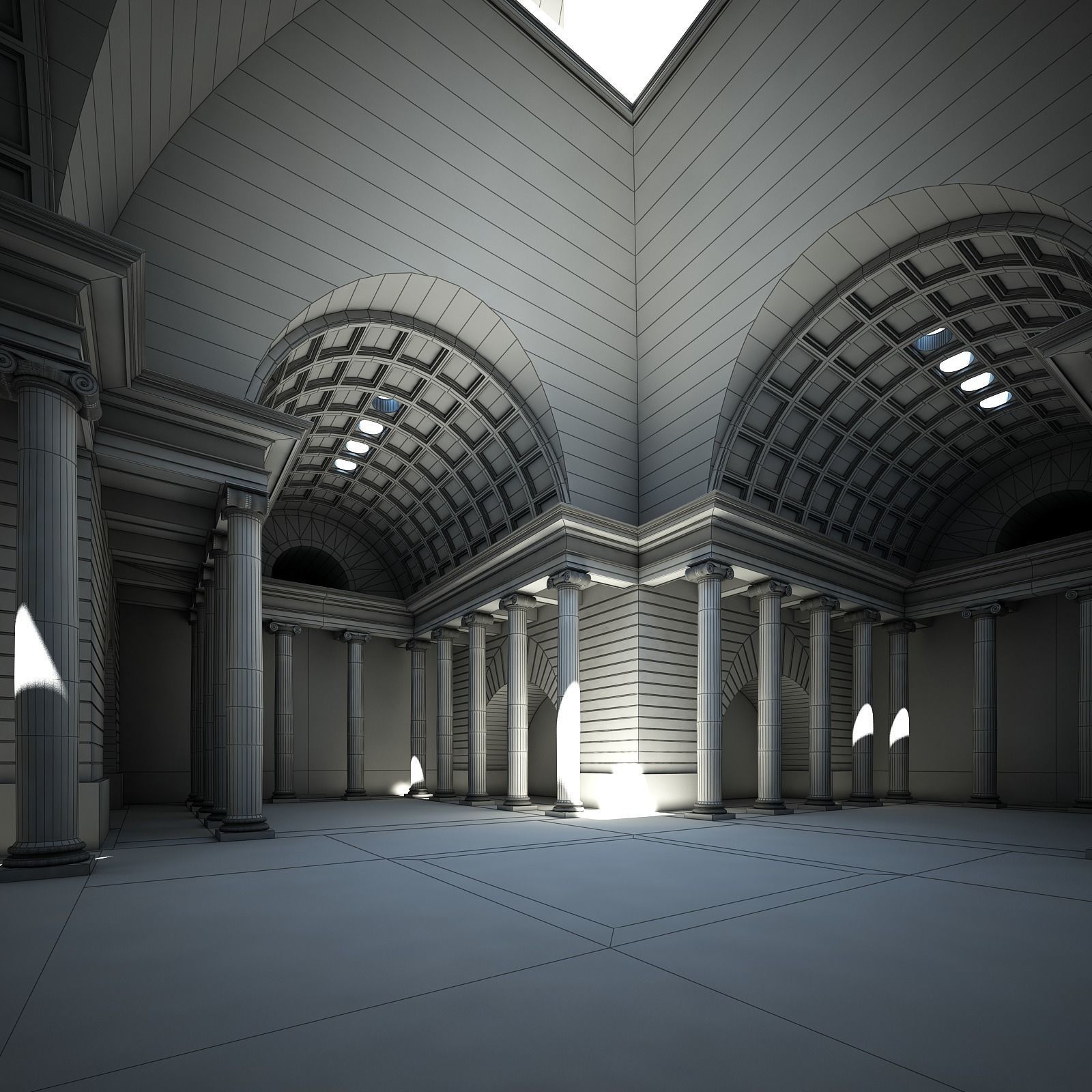 Classical Building 3D model_15