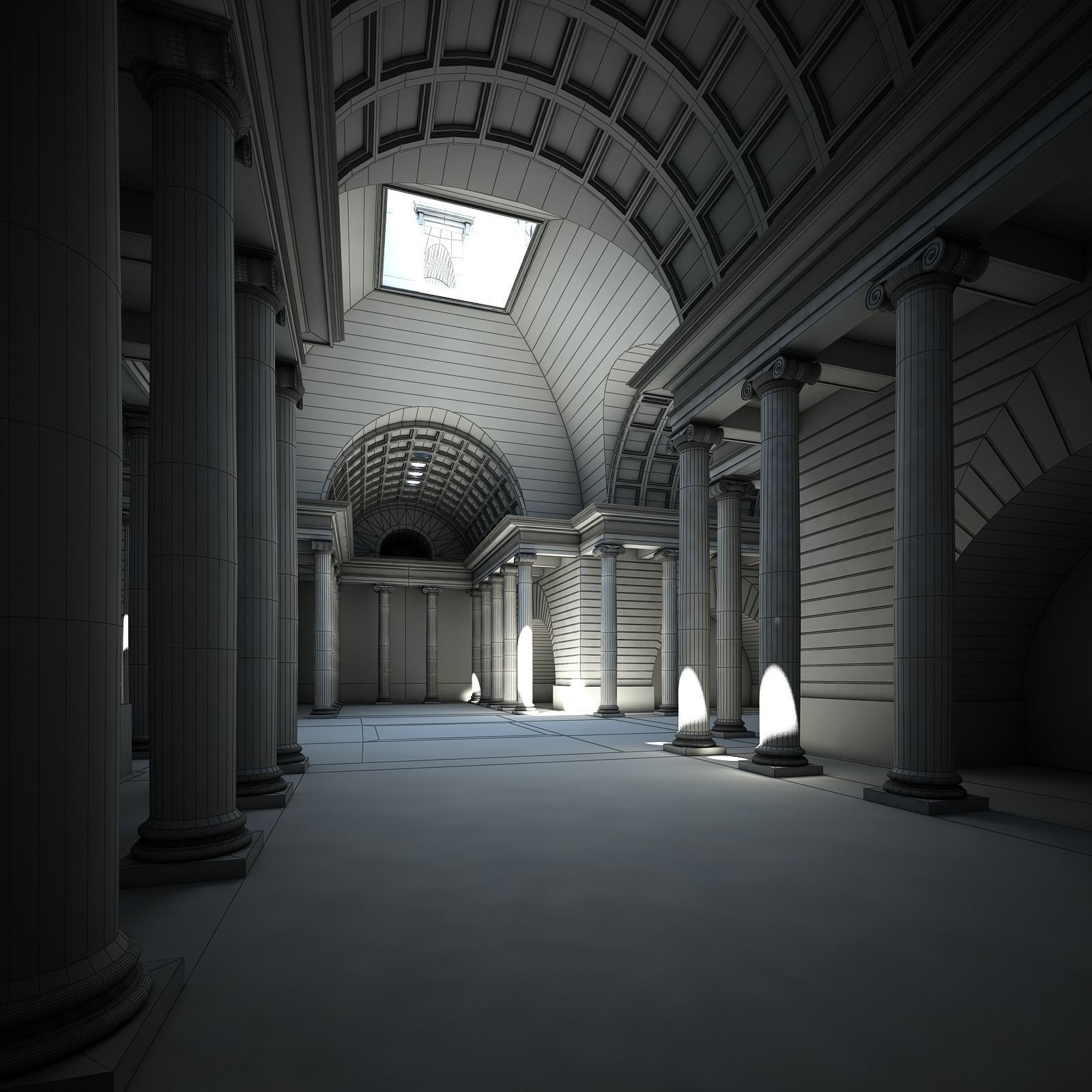 Classical Building 3D model_13