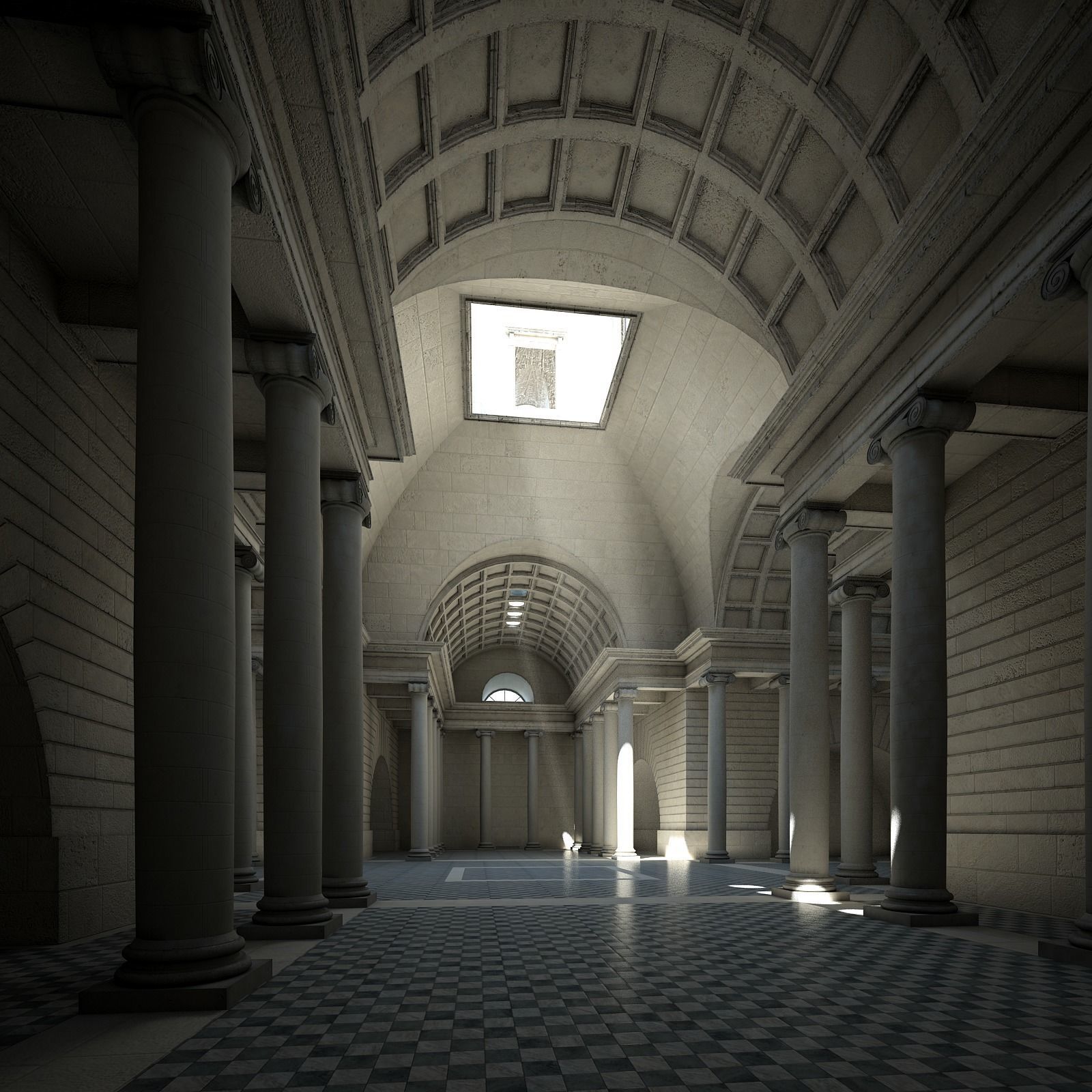 Classical Building 3D model_2