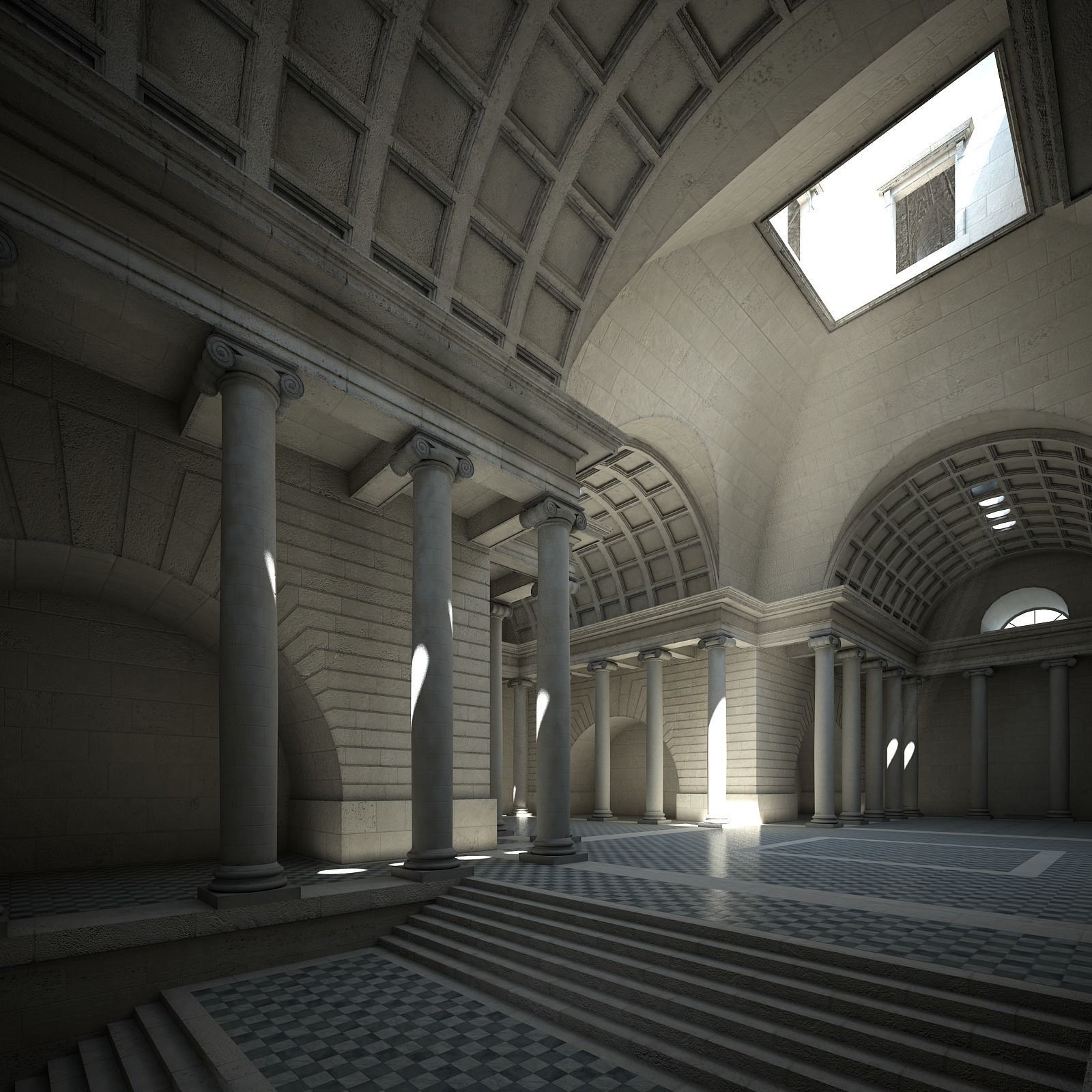 Classical Building 3D model_7