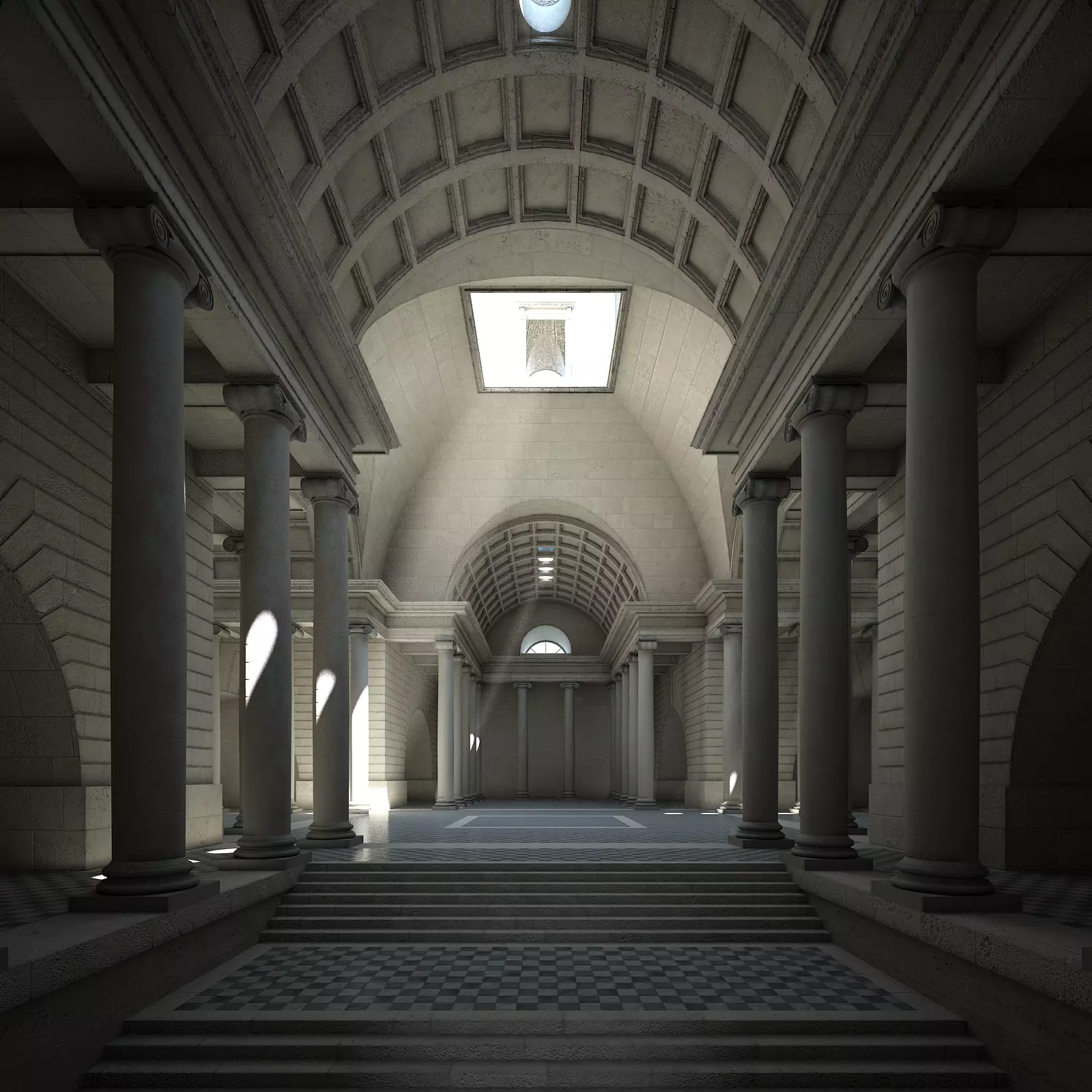 Classical Building 3D model_0