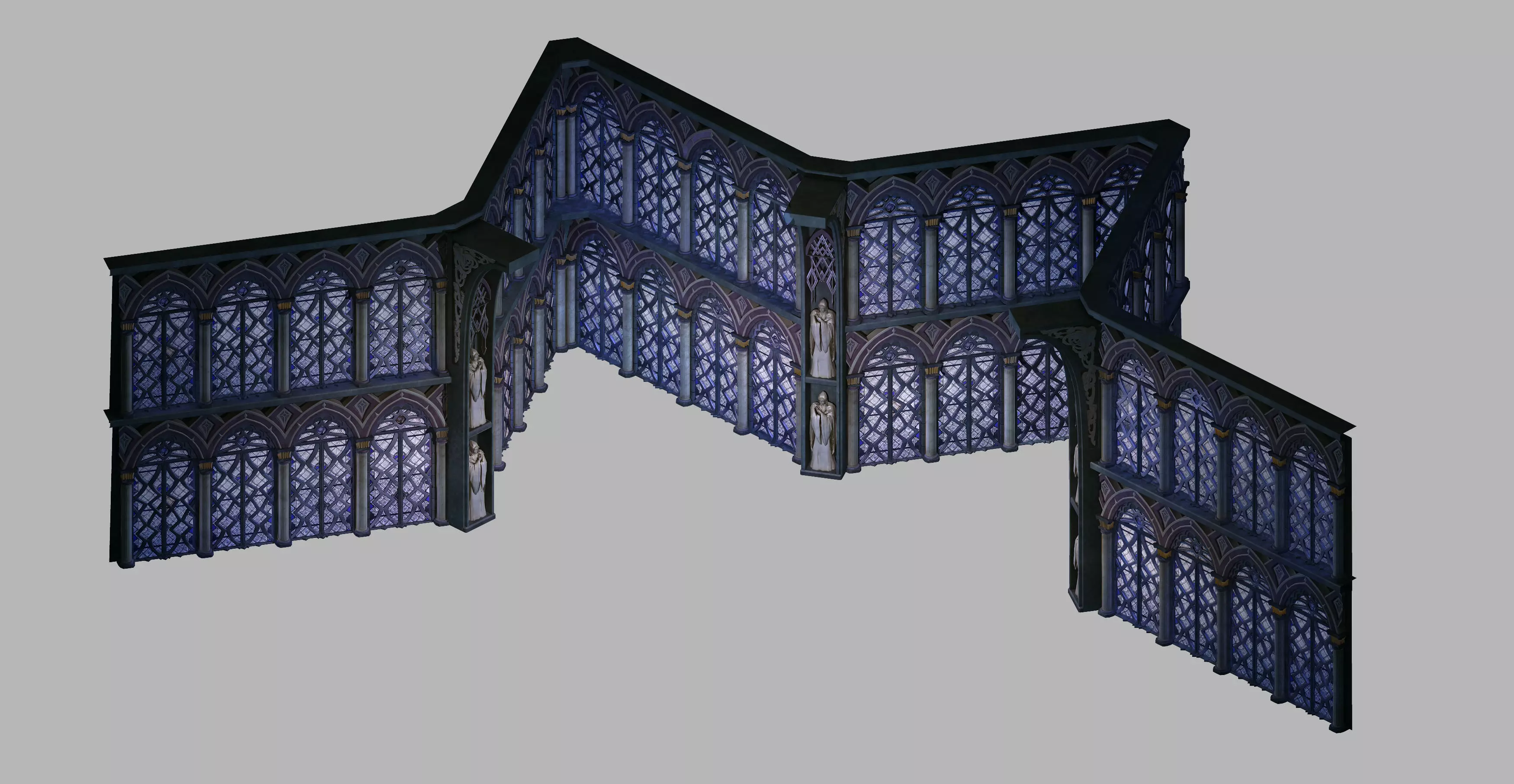 Tang Hexagram wall -01 3D model_0