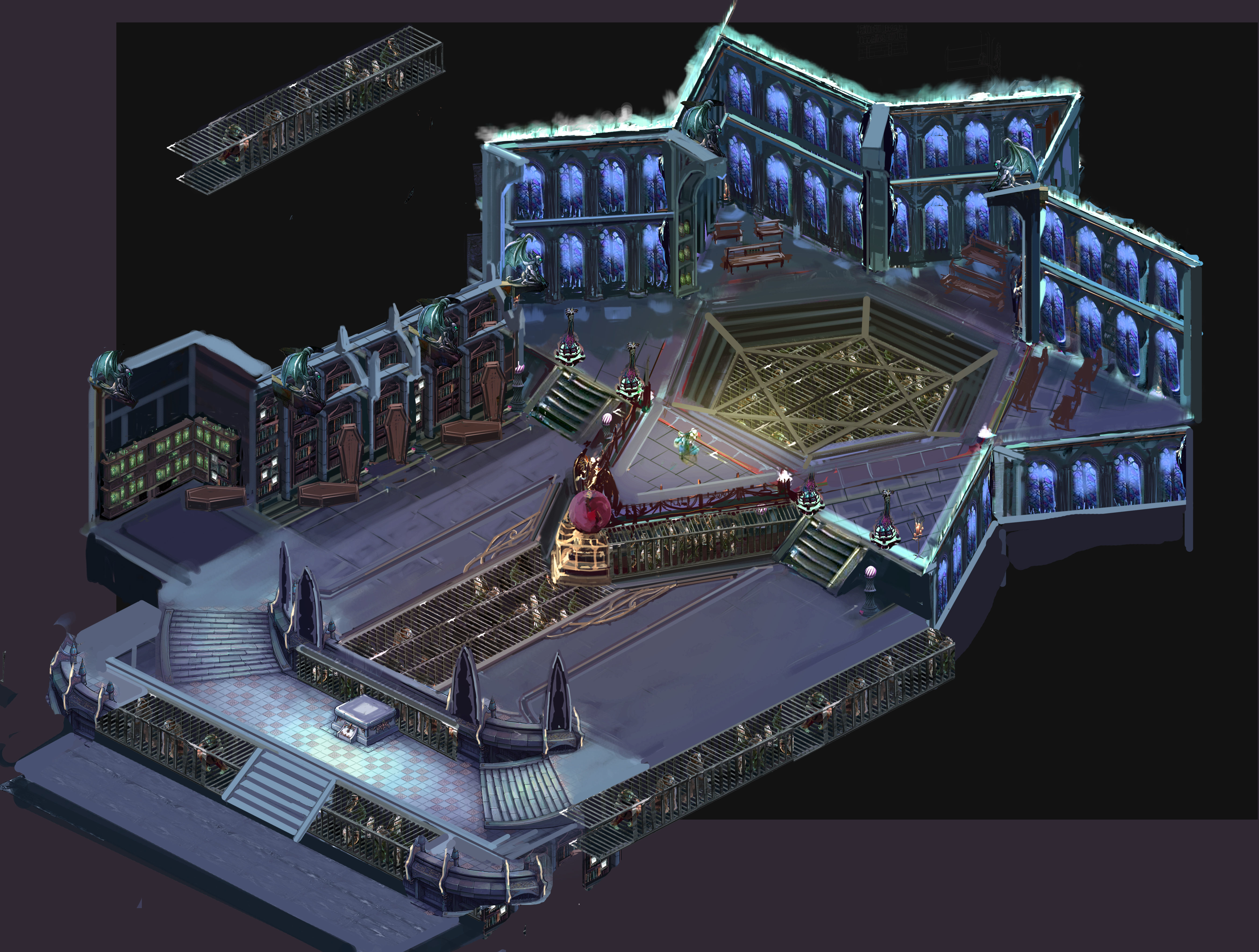 Tang Hexagram wall -01 3D model_3