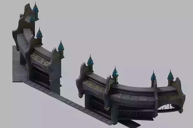 Tang Hexagram corner -01 3D model