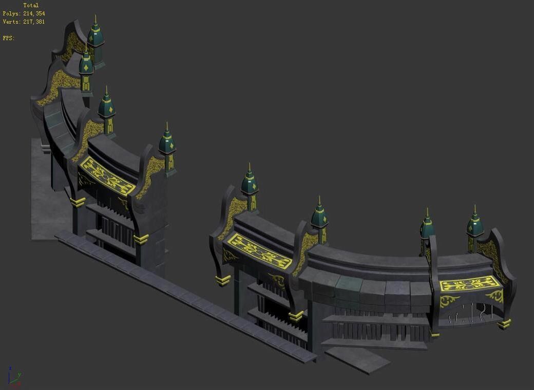 Tang Hexagram corner -01 3D model_5