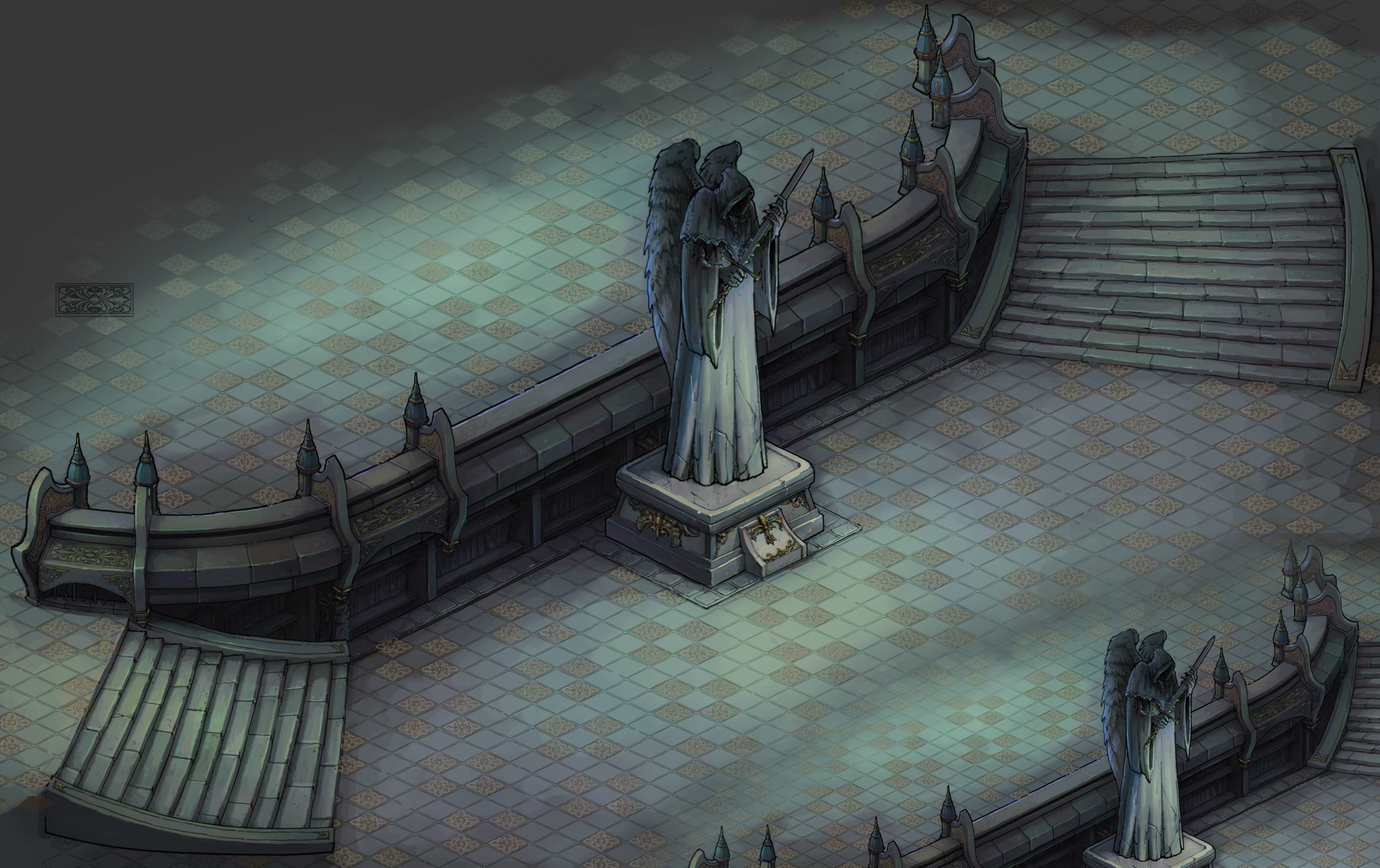 Tang Hexagram corner -01 3D model_3