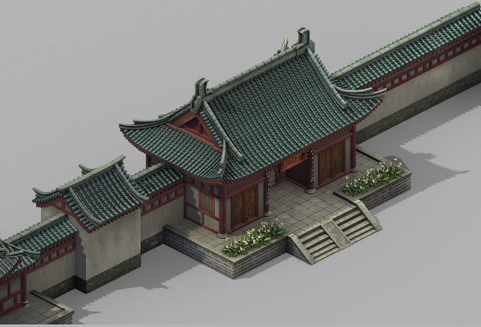 Tang Luoyang City - Imperial College 3D model