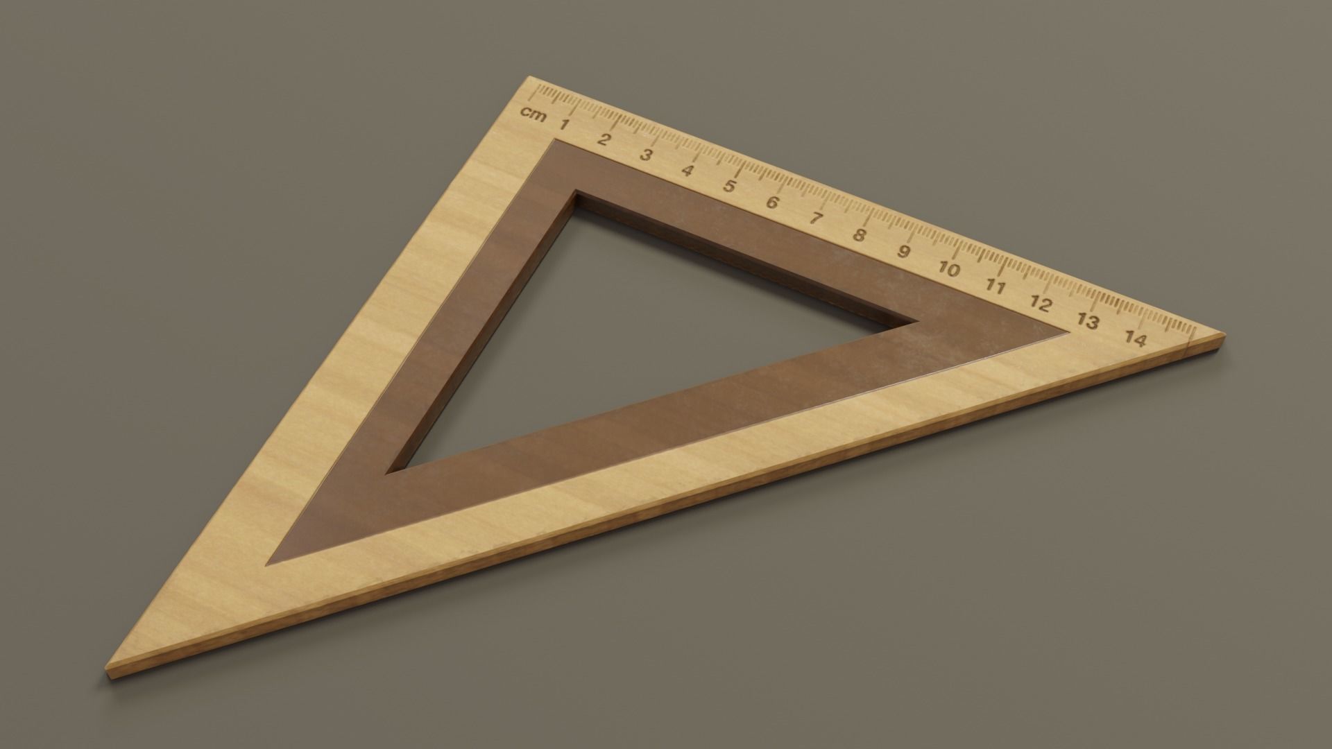 Math Geometry Tool Set Low-poly 3D model_6