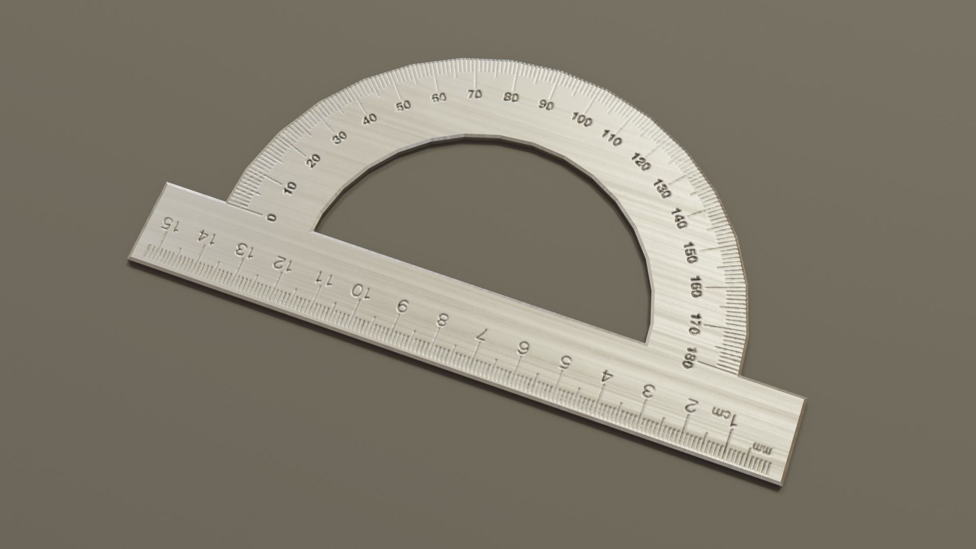 Math Geometry Tool Set Low-poly 3D model_7