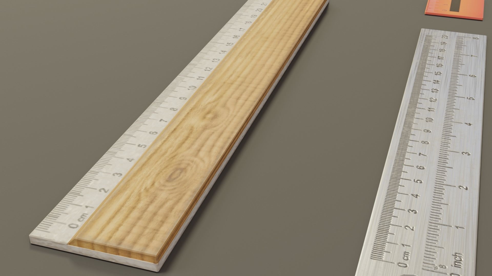 Math Geometry Tool Set Low-poly 3D model_15