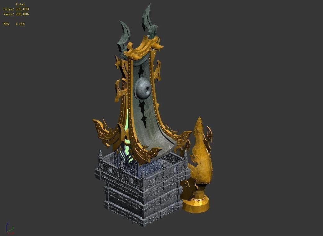 Tang Magic Palace - Attic 02 3D model_3