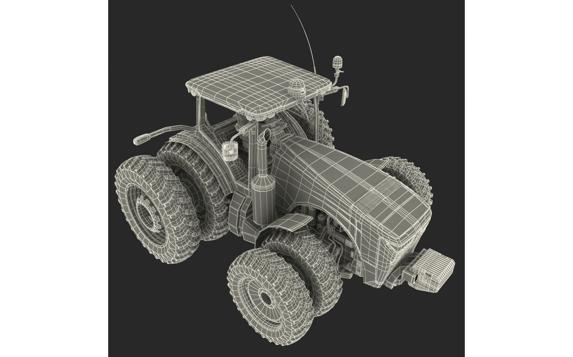 Tractor John Deere 8RT 3D model_17
