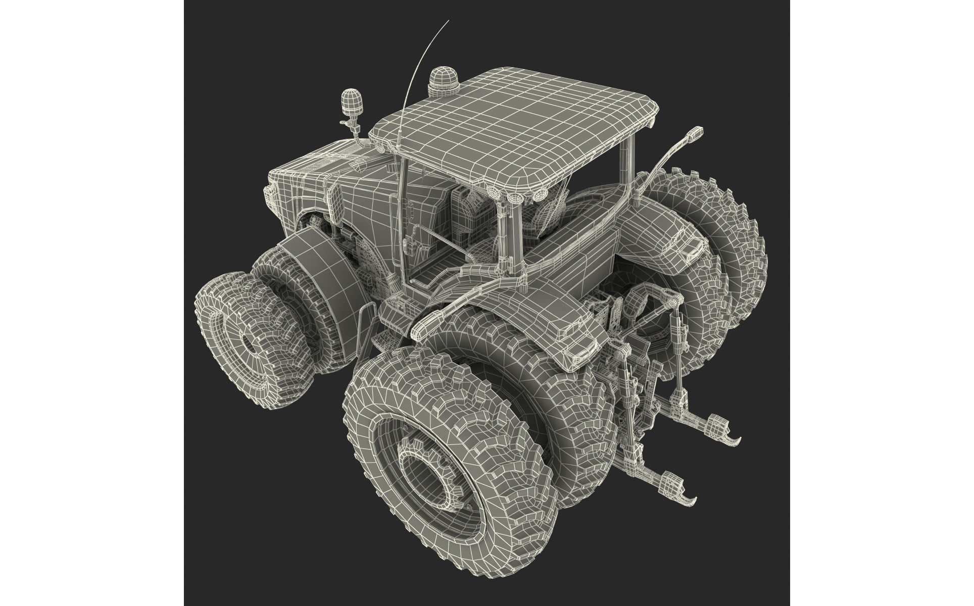 Tractor John Deere 8RT 3D model_18