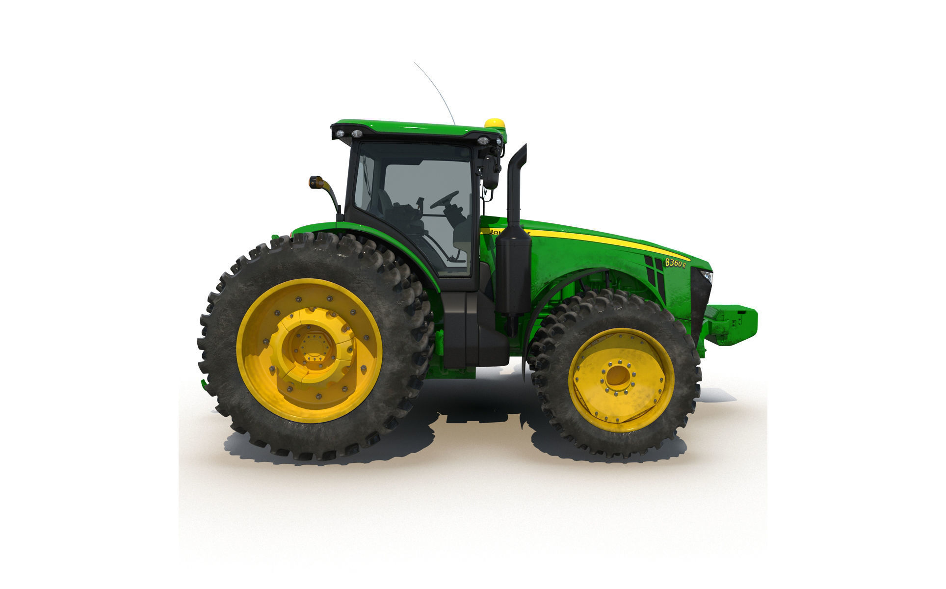 Tractor John Deere 8RT 3D model_3