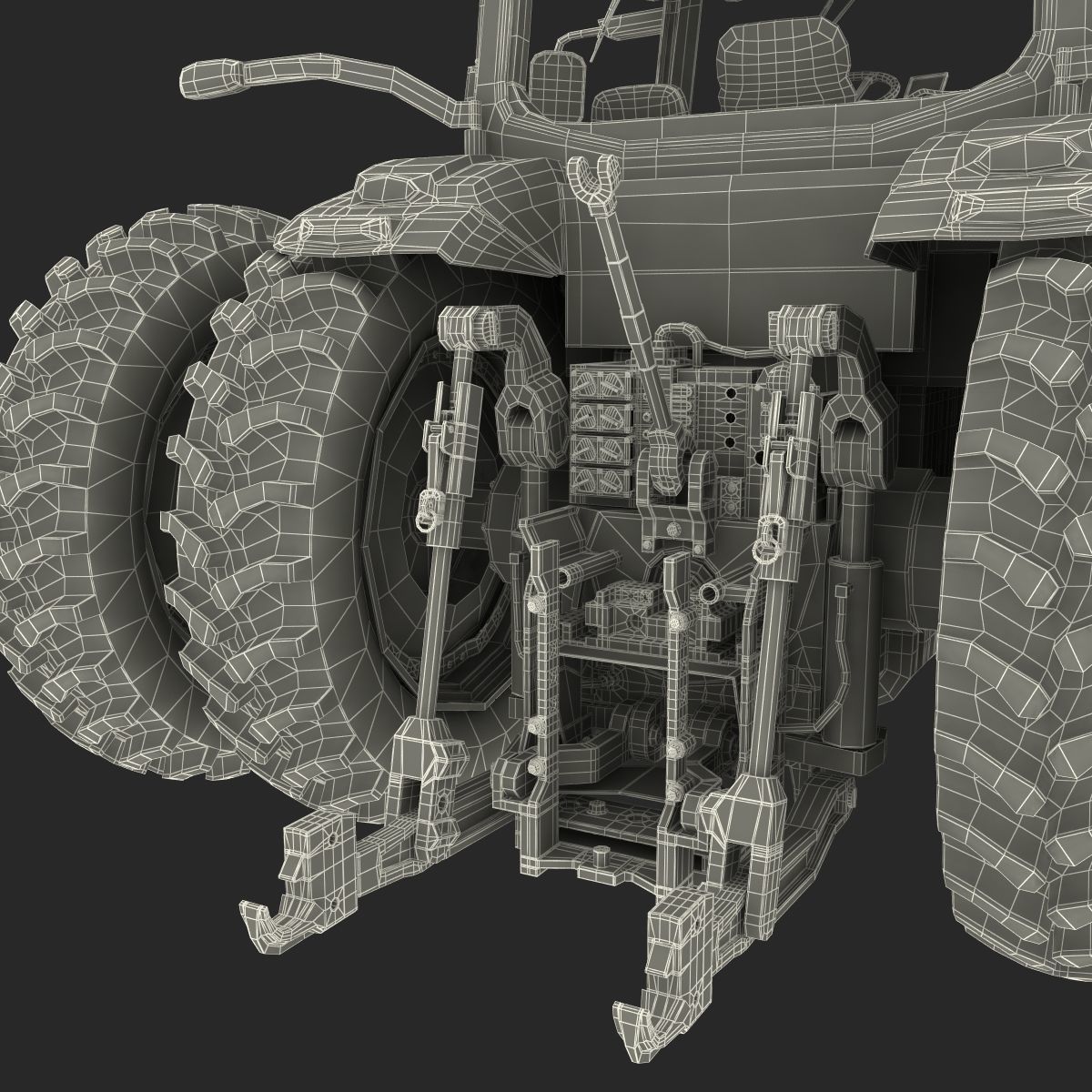 Tractor John Deere 8RT 3D model_20