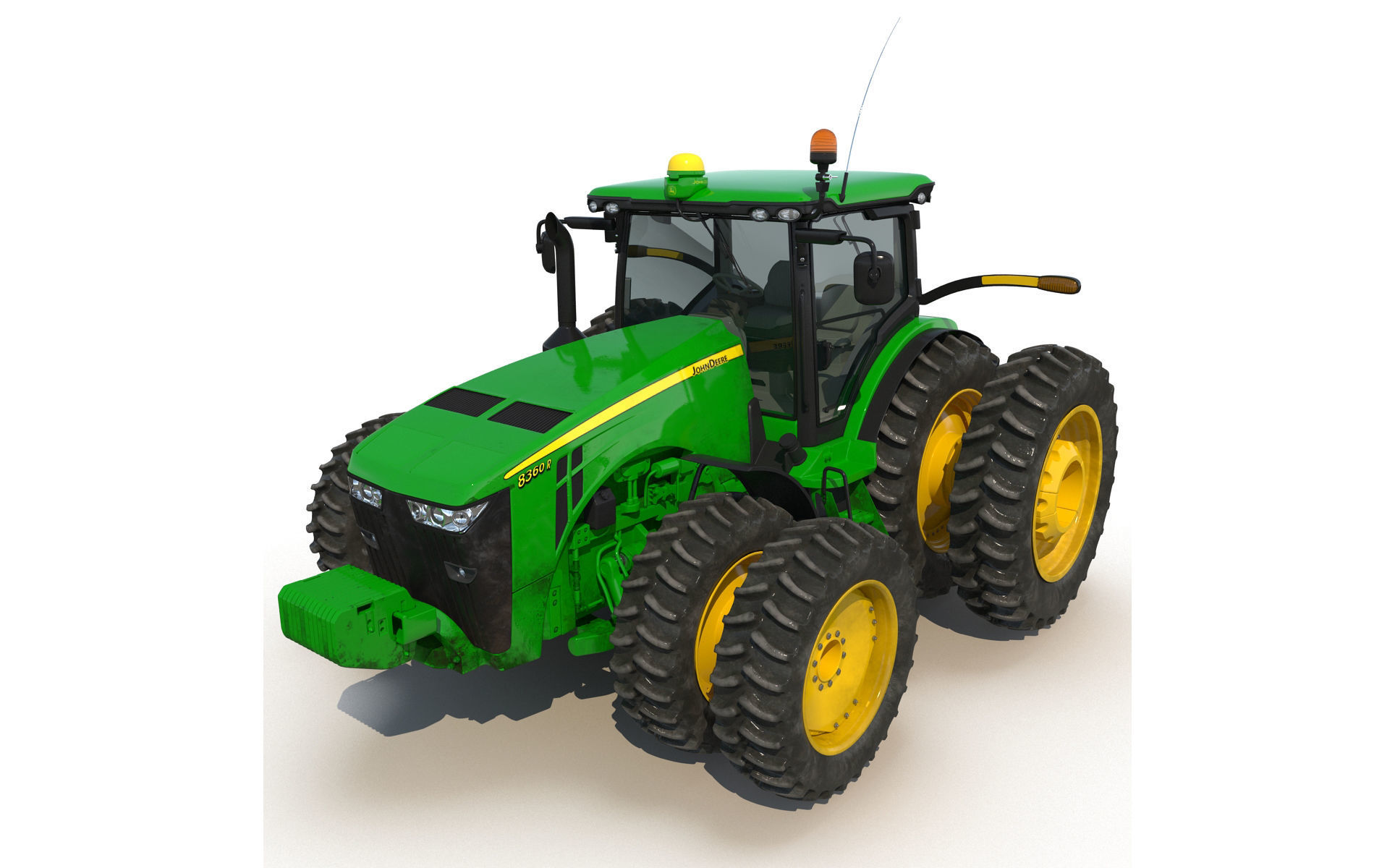 Tractor John Deere 8RT 3D model_4