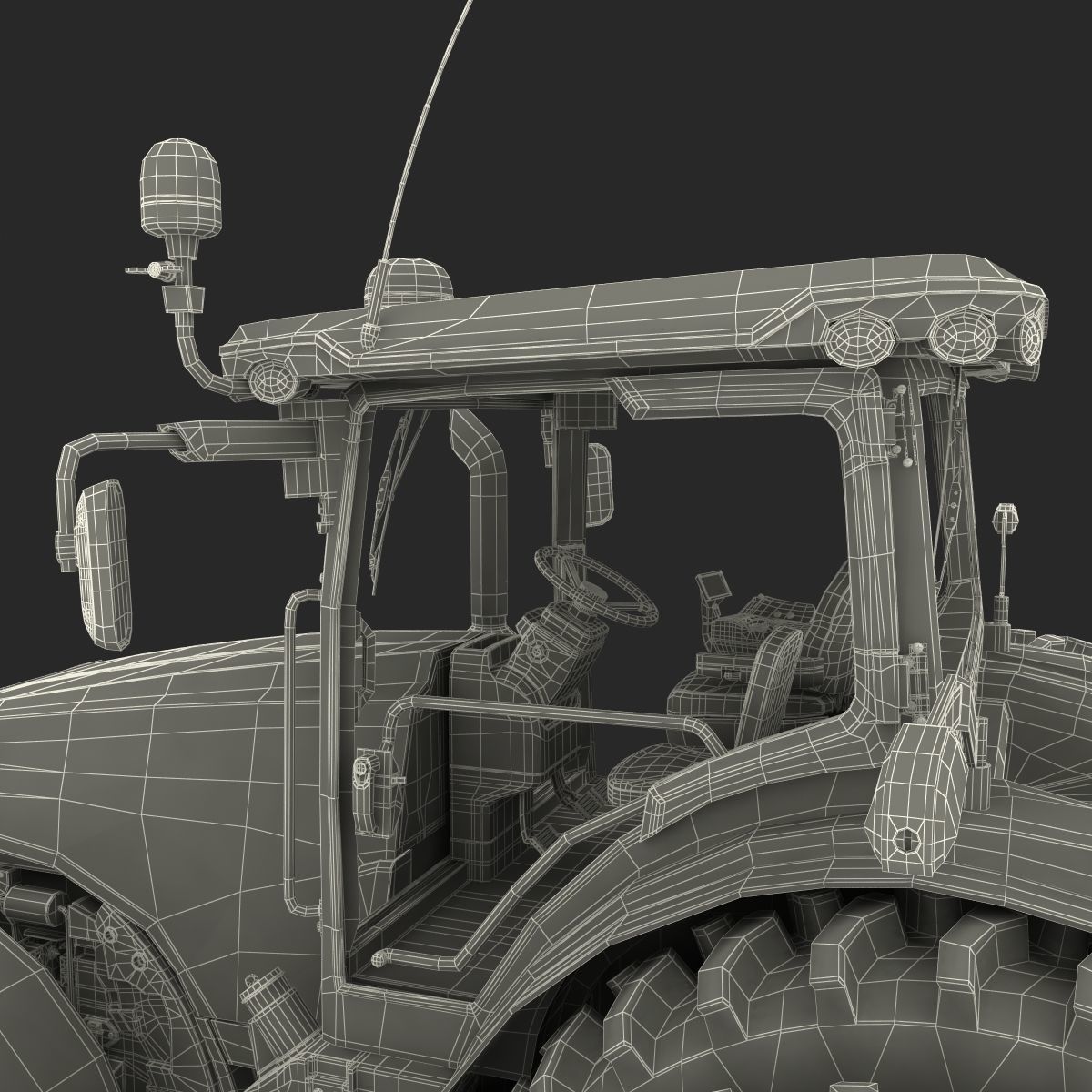 Tractor John Deere 8RT 3D model_19