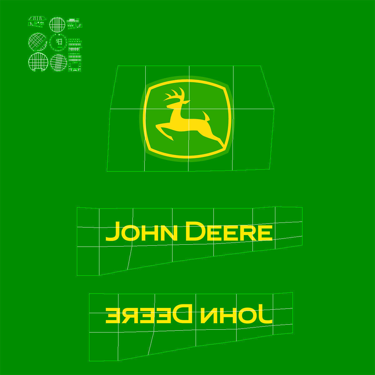 Tractor John Deere 8RT 3D model_14