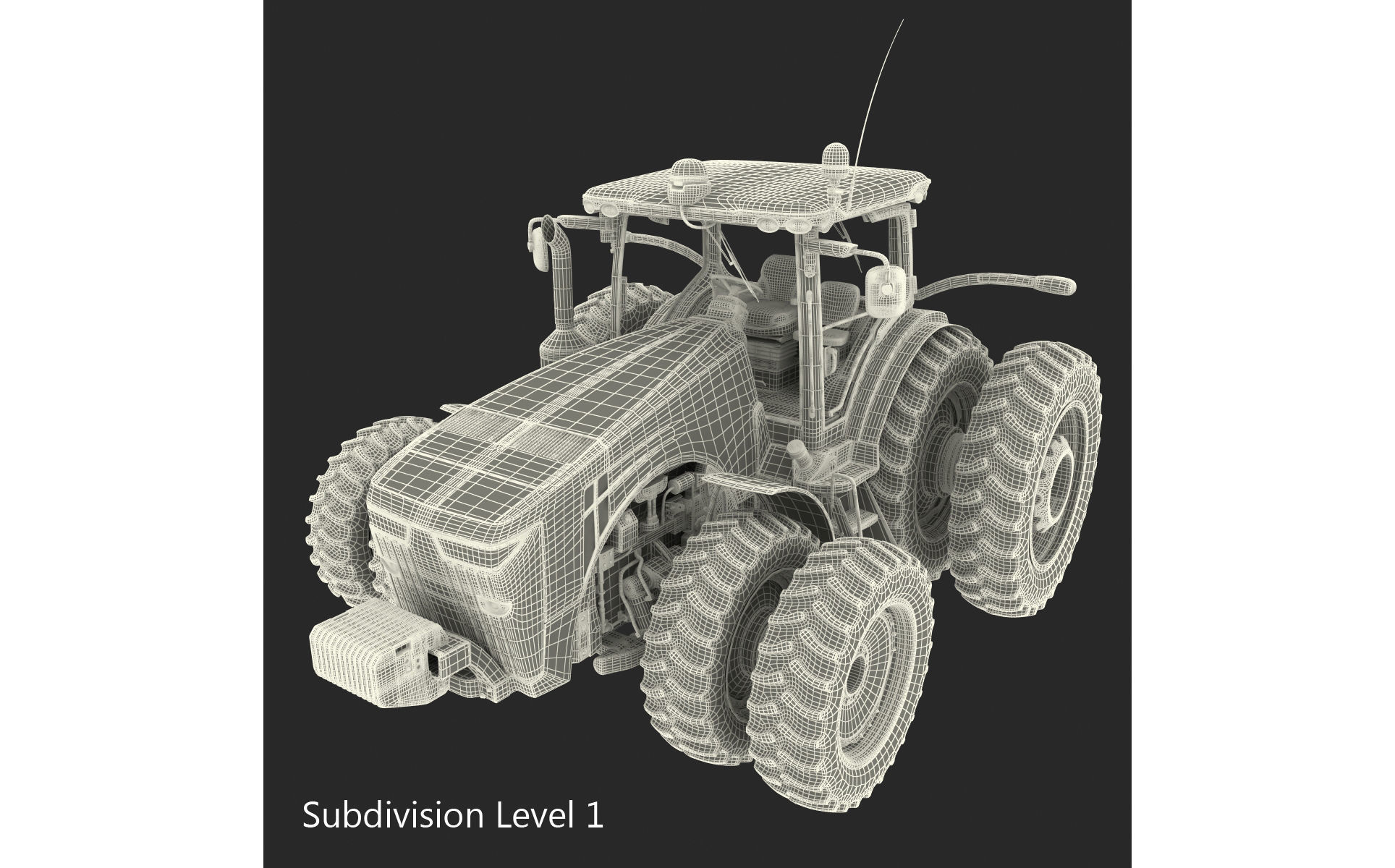 Tractor John Deere 8RT 3D model_13