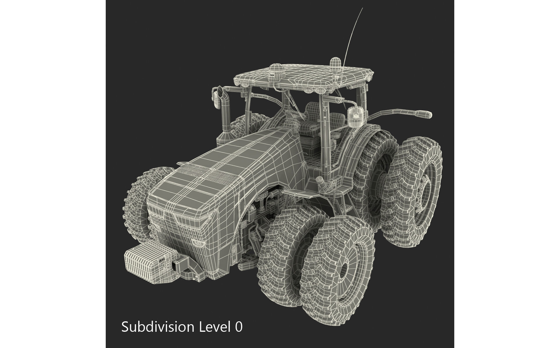Tractor John Deere 8RT 3D model_12