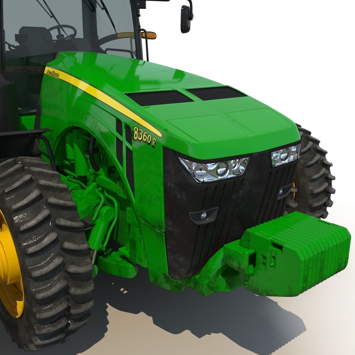 Tractor John Deere 8RT 3D model_9