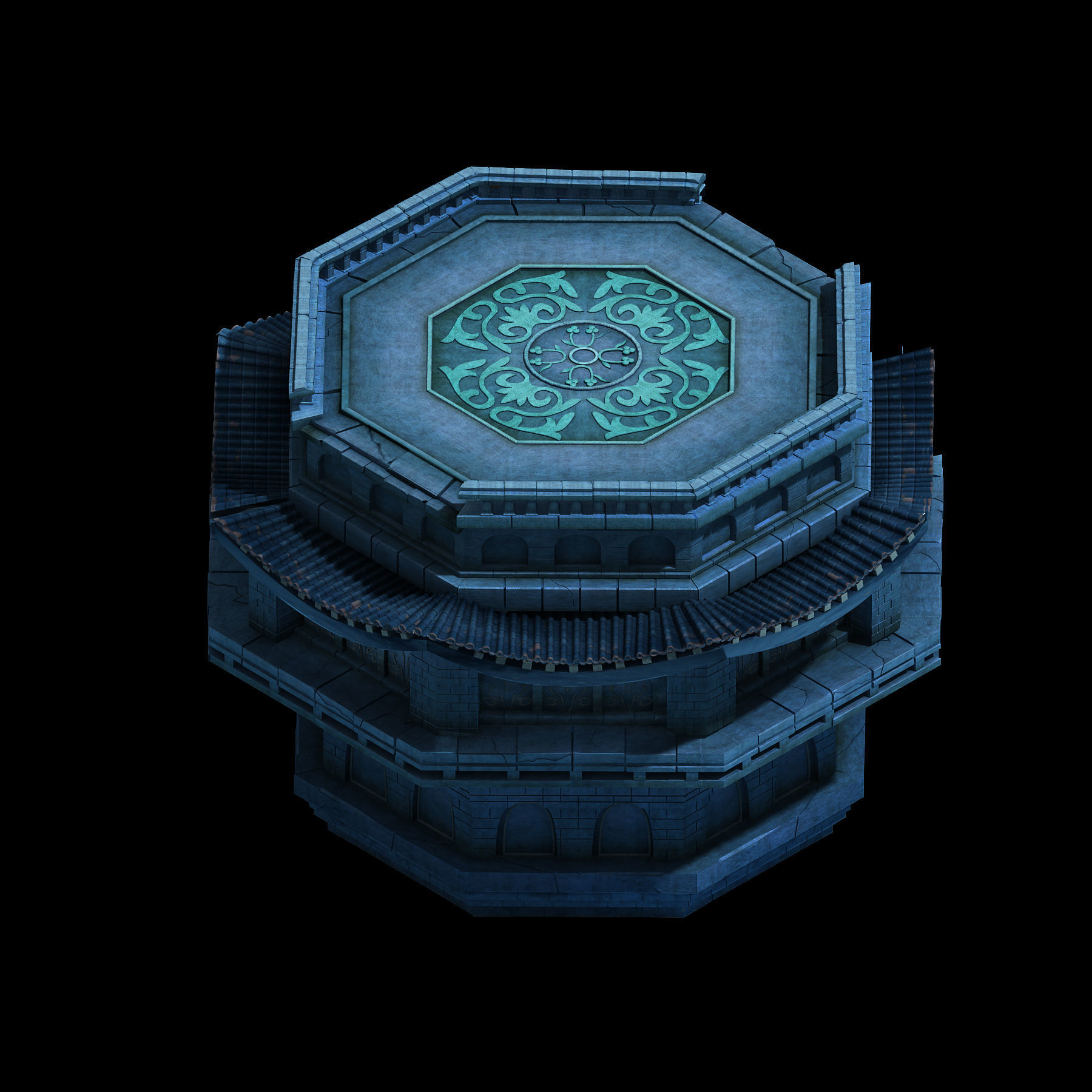 Tang Magic Palace - Religion - P Plus Platform 01 3D model_1