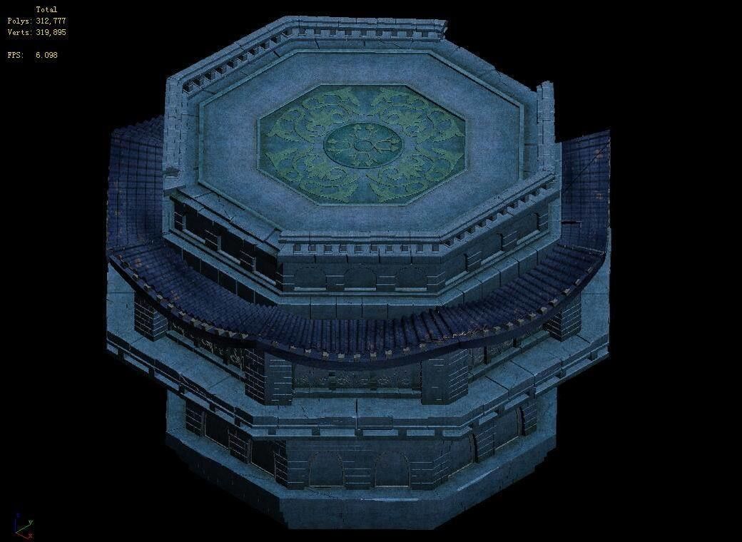 Tang Magic Palace - Religion - P Plus Platform 01 3D model_2