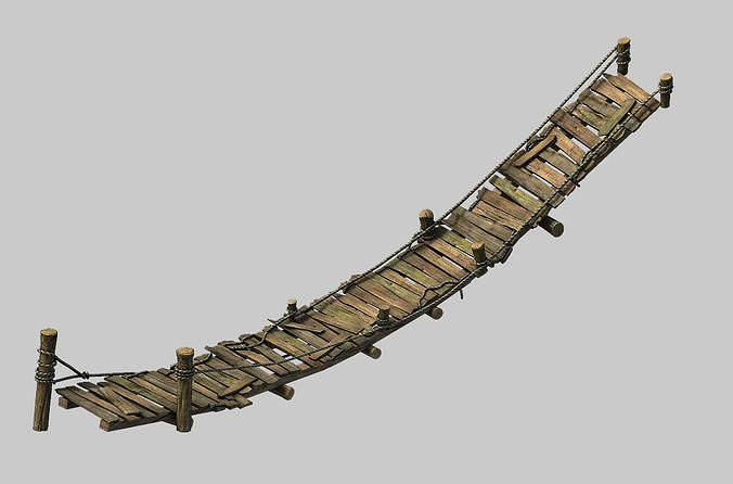 Tang Wooden Bridge - 02 3D model