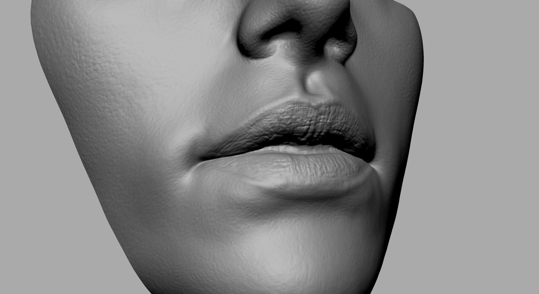 Female Lip 3D print model_1