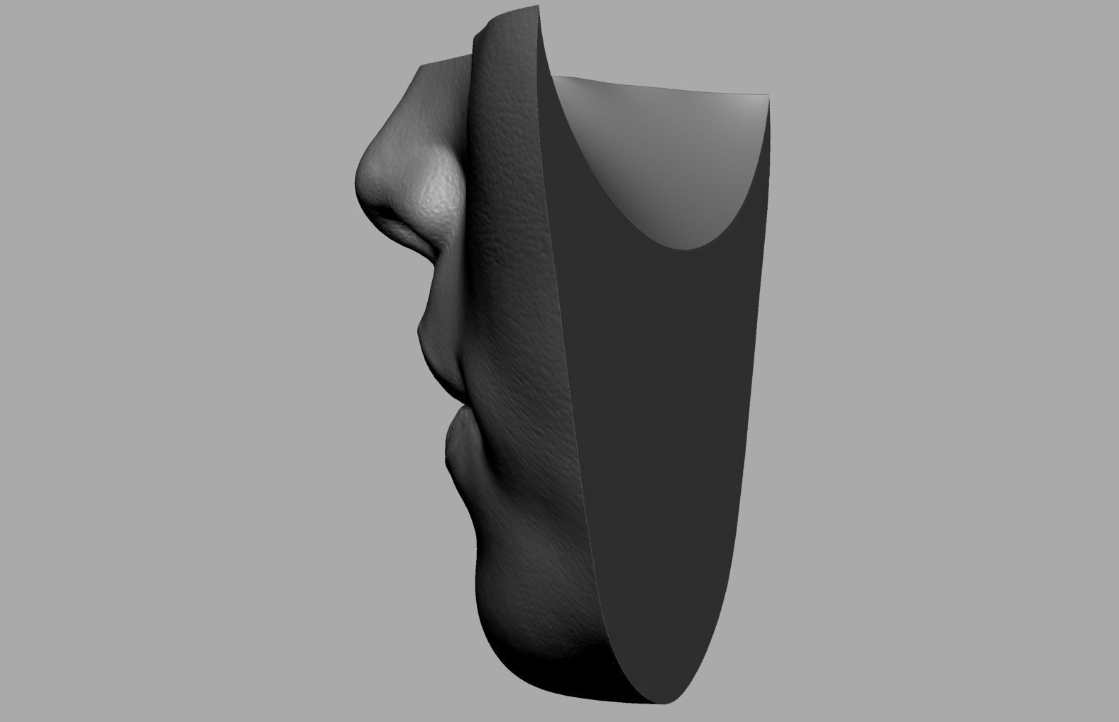 Female Lip 3D print model_5